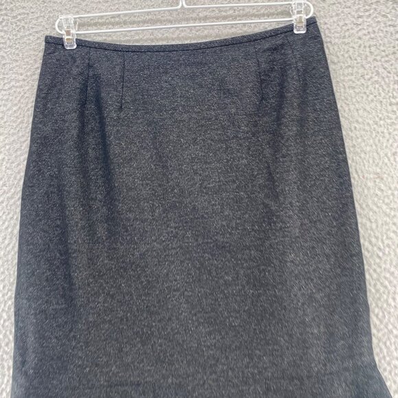 Le Suit Skirt Womens 6 Black Trumpet Below Knee Length Office Career Everyday - Picture 2 of 8